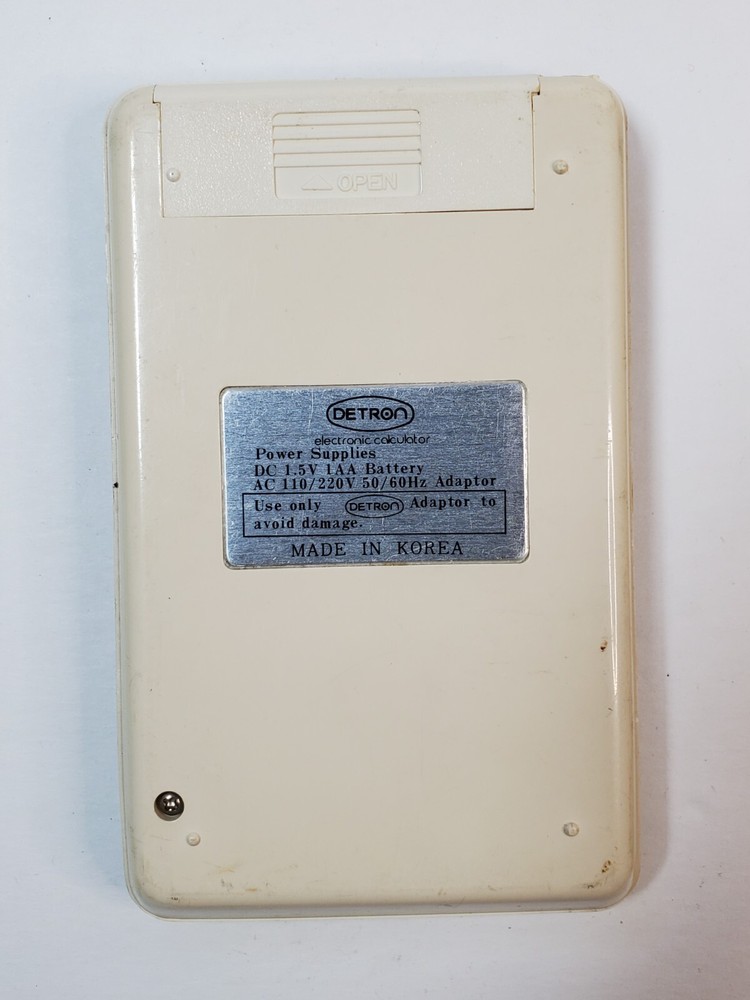 DETRON (HTH) Vintage Calculator Model 830MD - Working Condition