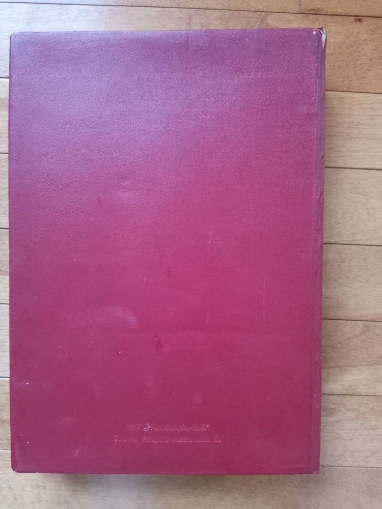 Red Stamp album Stock book Vintage
