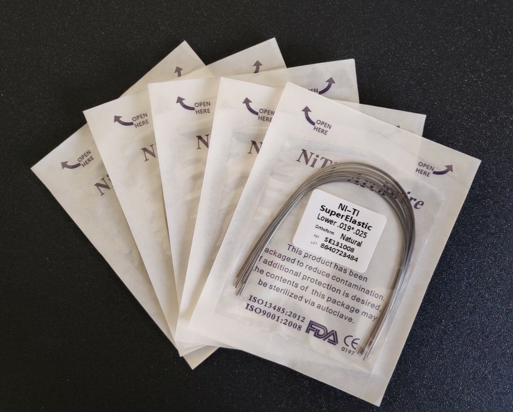 10 Packs 100 Pcs Super Elastic Niti Arch Wire Rectangular Bows Nature Form