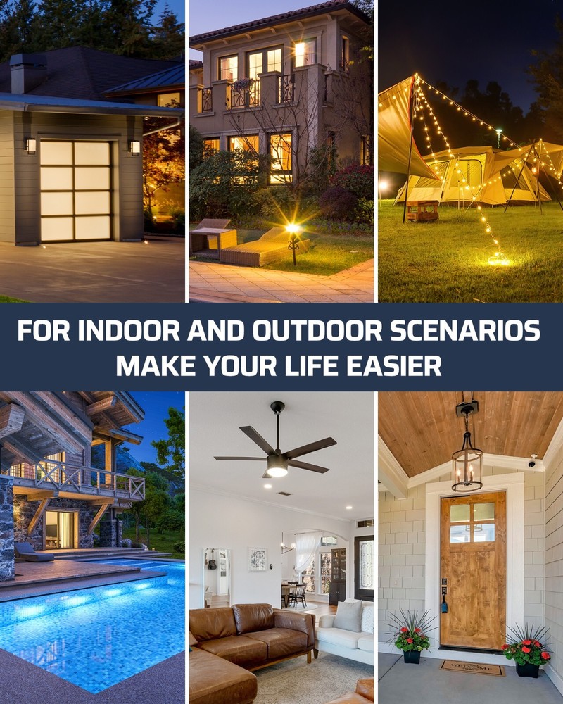 DEWENWILS Wireless Light Switch and Receiver Kit, for Outdoor Lighting, Ceiling