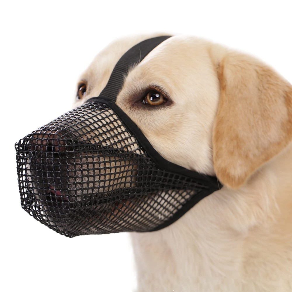 Dog Muzzle Soft Mesh Muzzle for Small Medium Large Dogs Labrador German Sheph...