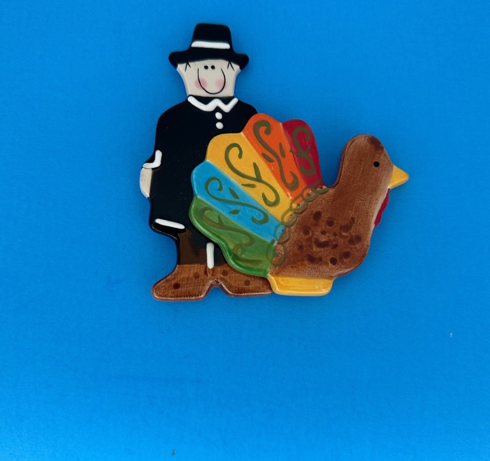 Clay Chick Pilgrim With Turkey Mini Attachment