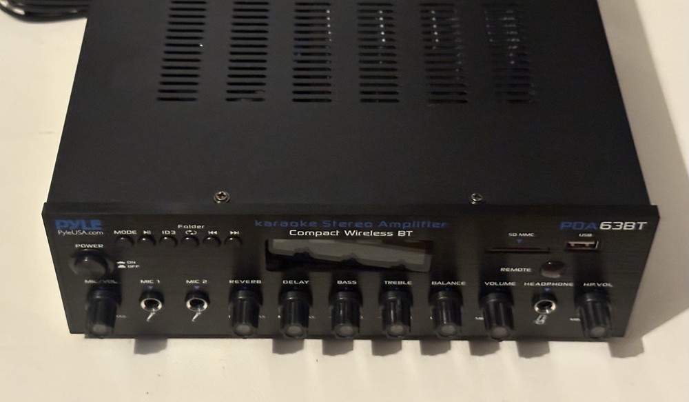 Pyle 200W Wireless BT Streaming Amplifier, Multi-Channel Home Audio Receiver