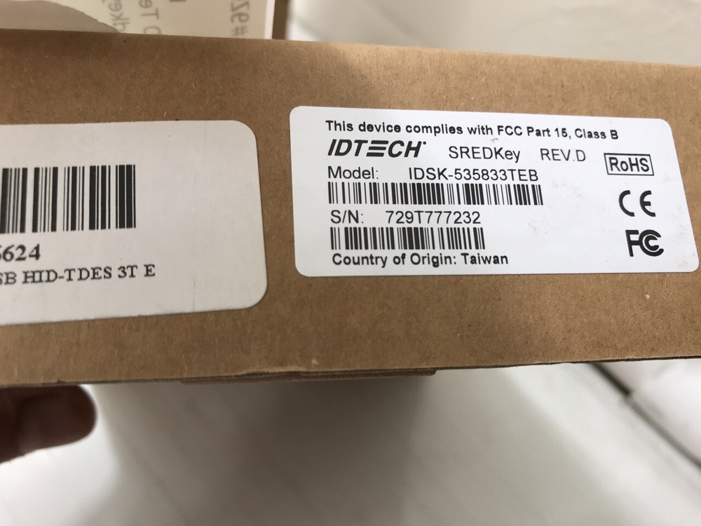 ID Technologies Sredkey Credit Card Reader, USB-HID - IDSK-535833TEB