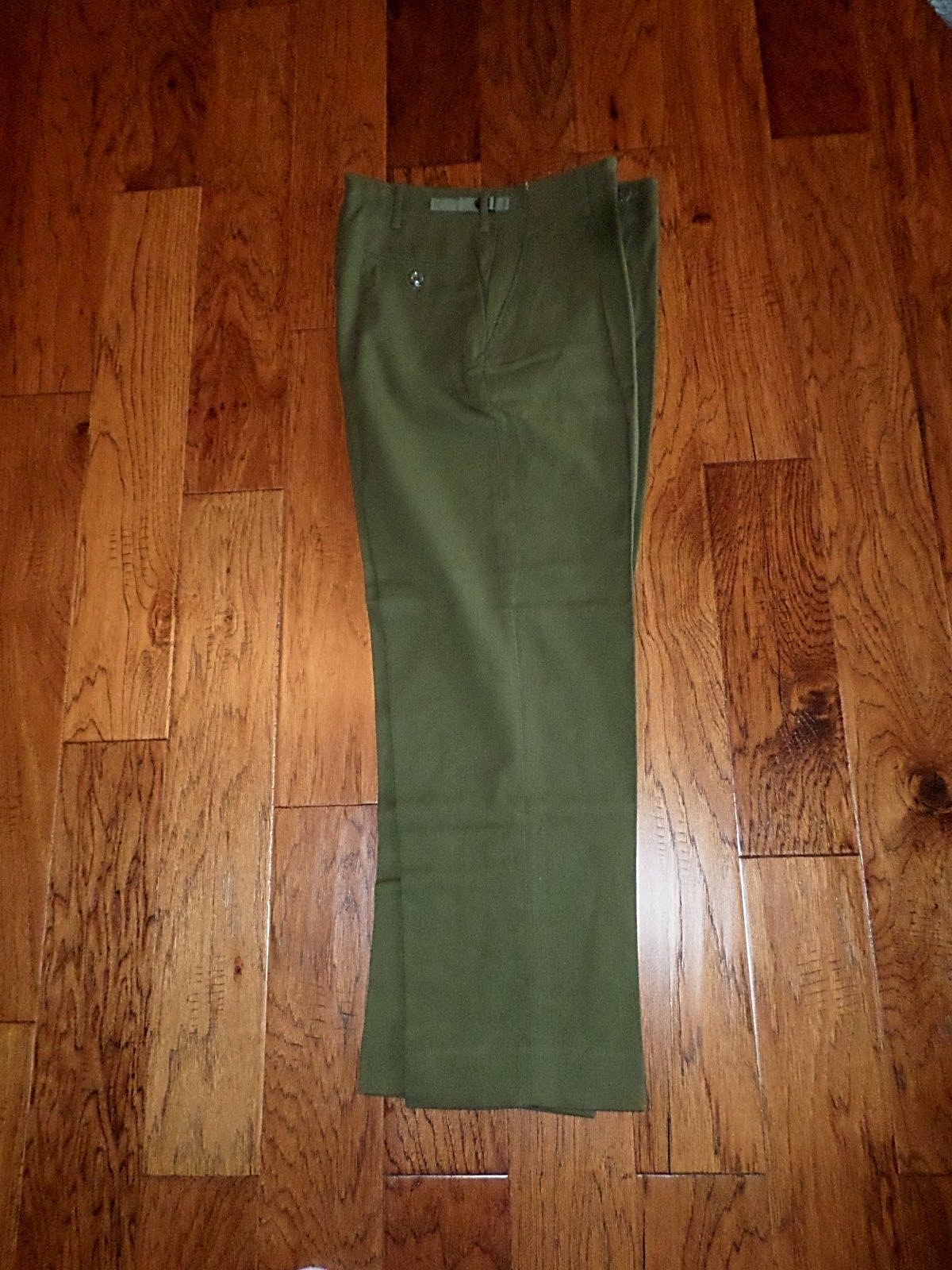 GENUINE U.S MILITARY M-51 MODEL 51 WOOL FIELD PANTS OD GREEN SMALL REGULAR 1951