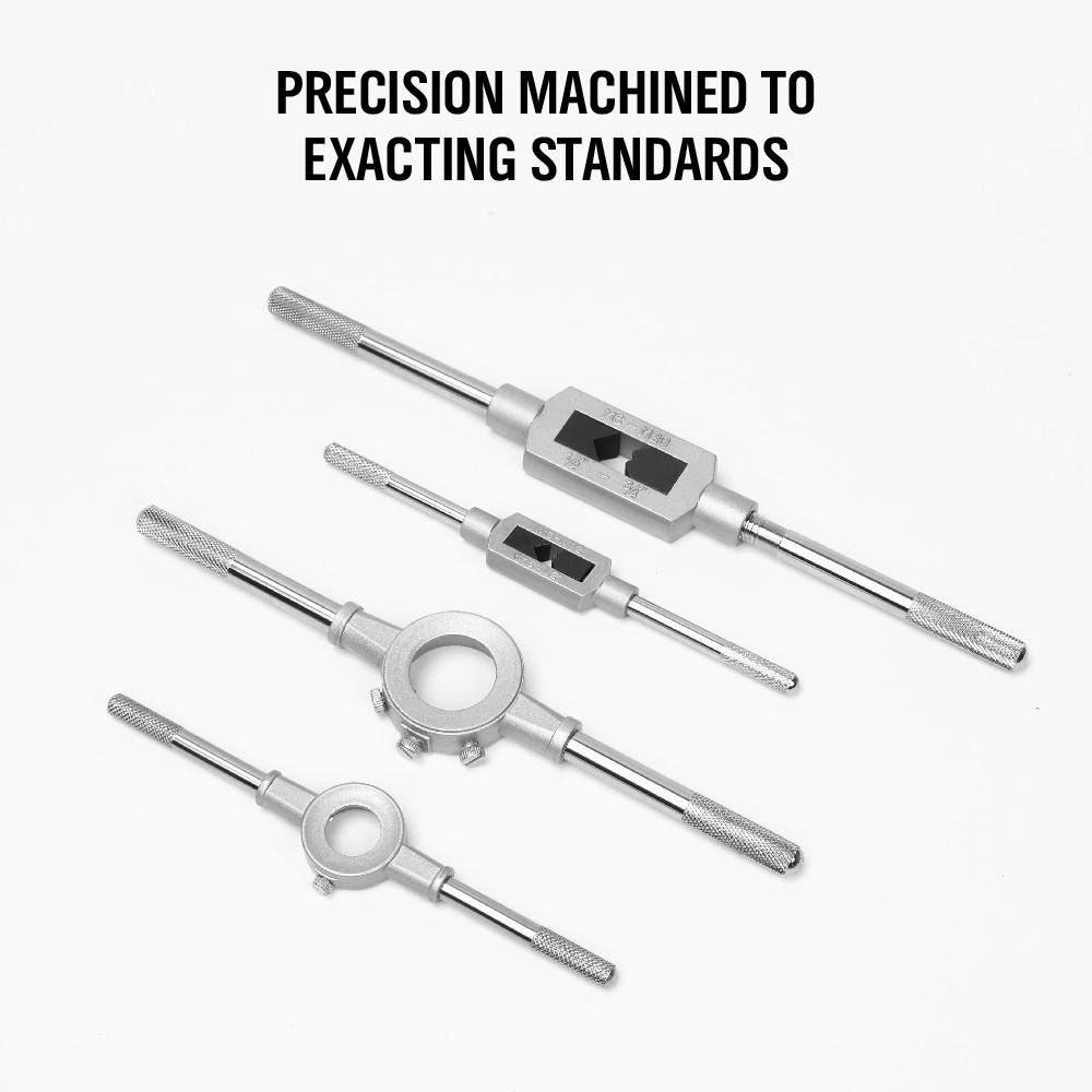 110 PCS Tap and Die Combination Set Tungsten Steel Titanium METRIC Tools w/Case