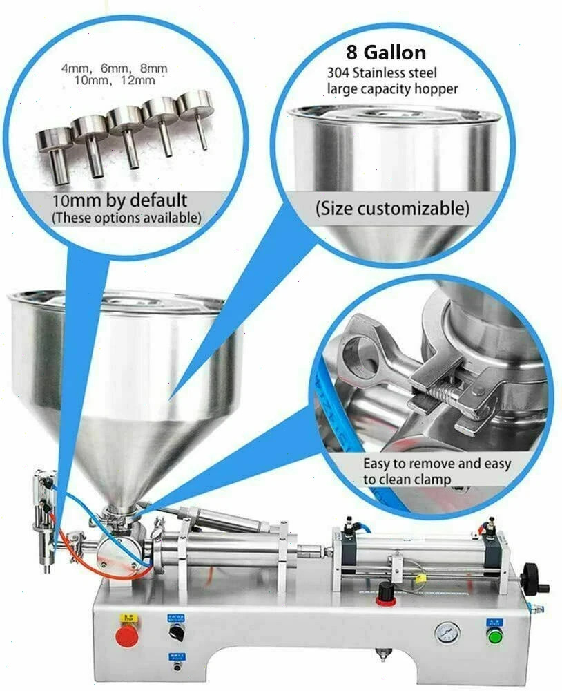 100-1000ml Automatic Liquid Paste Filling Machine Viscous Filling Machine HOT