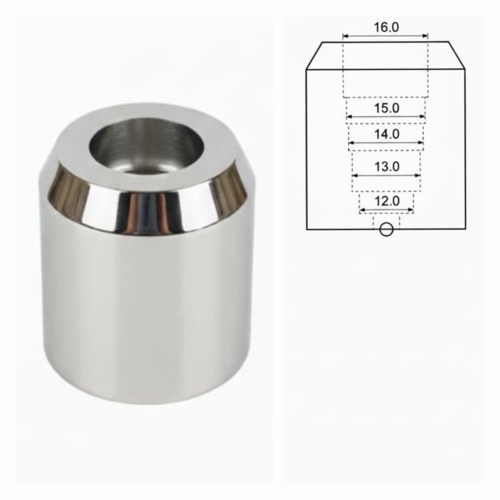 Stainless variable dia Safety Razor Stand Base Matte For Inkwell Rockwell 2C 6C