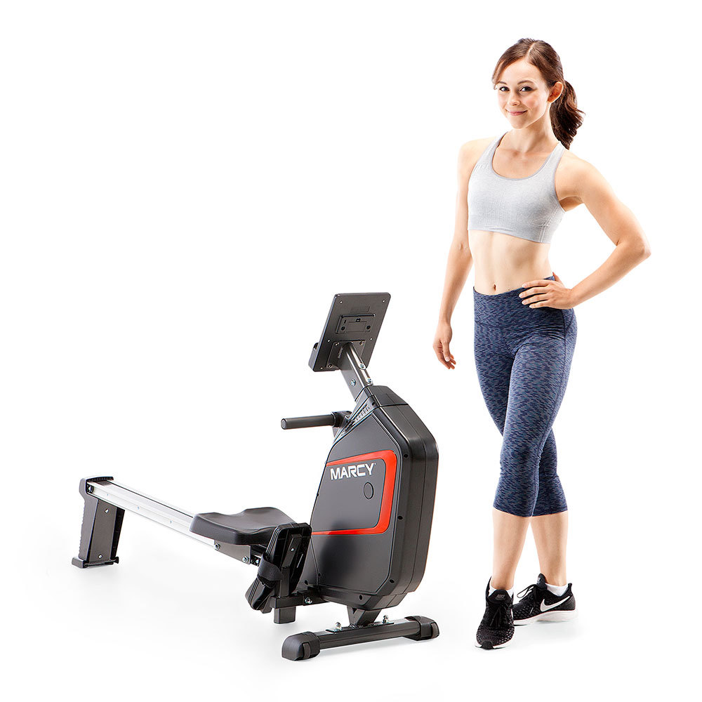 Foldable Magnetic Rowing Machine | Marcy NS-6002RE Rower Cardio Exercise