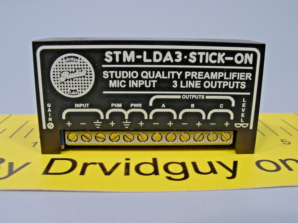 *RDL STM-LDA3 Stick-On Mic Preamp w/Phantom (Studio Quality)