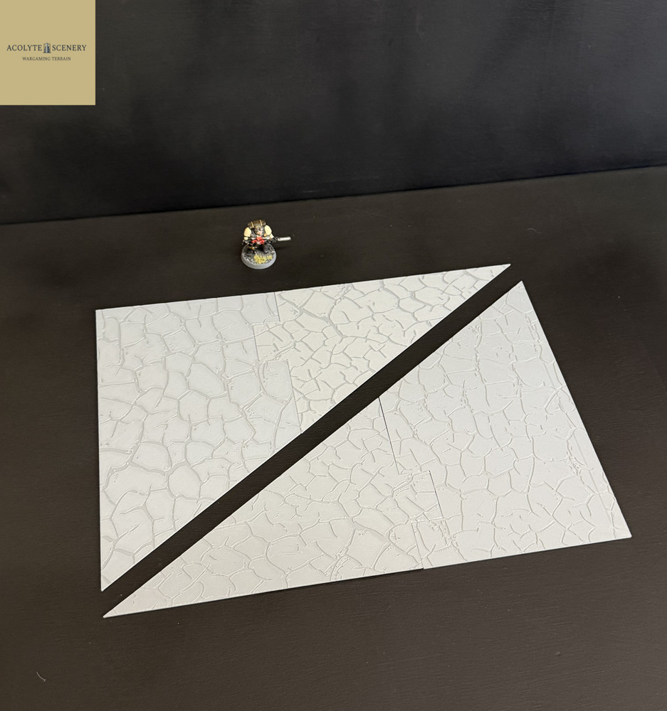 11th Edition Terrain Footprints Textured Set v1 compatible with Warhammer 40k