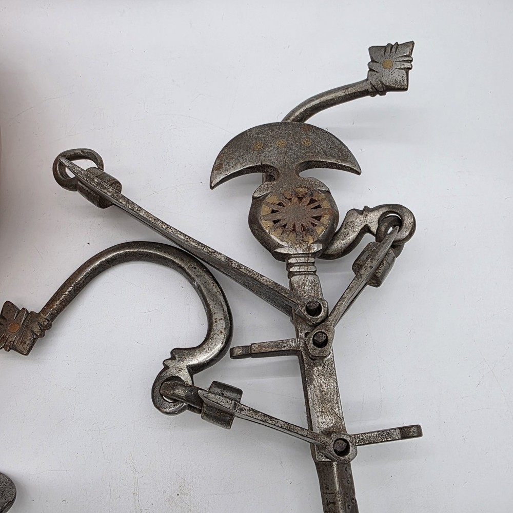 Antique Brass And Iron Hanging Scale
