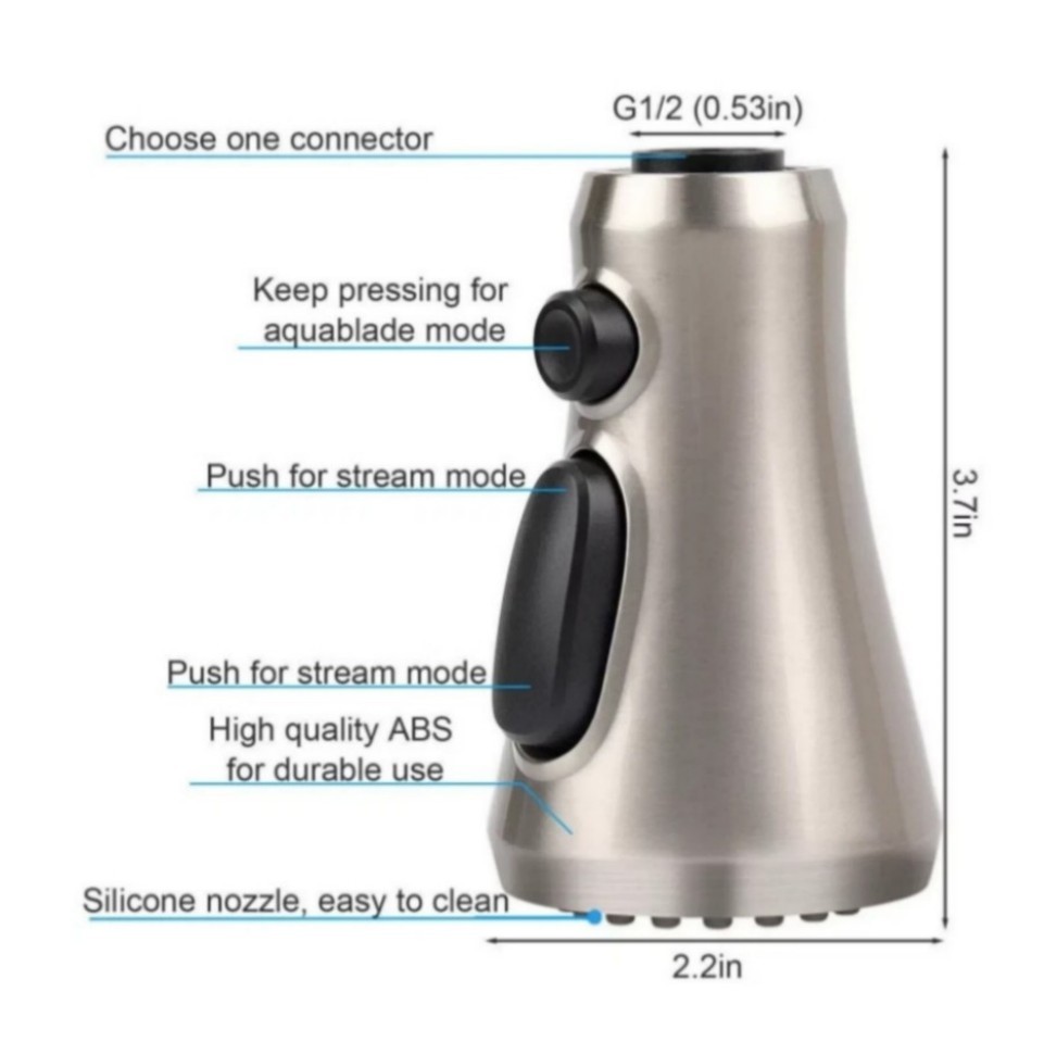 Standard Universal Spray Head Pull Down Kitchen Faucet Replacement Part /&+%