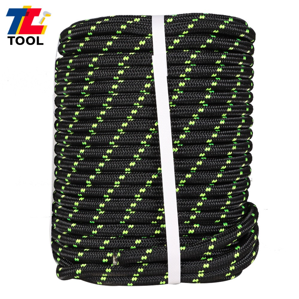 6180Lbs 1/2" × 100' Breaking Strength Double Braid Polyester Rope Bull Rope