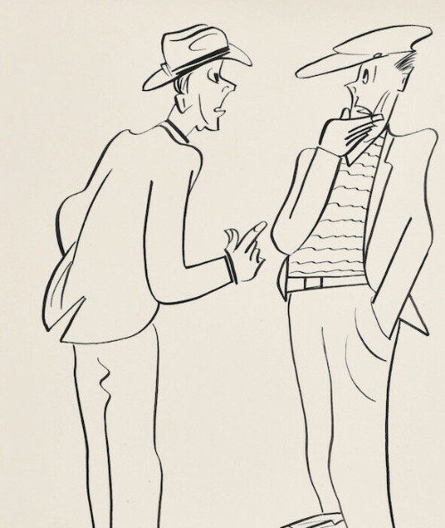 Two Gentlemen, Max Bauer, Flying Leaves, Munich