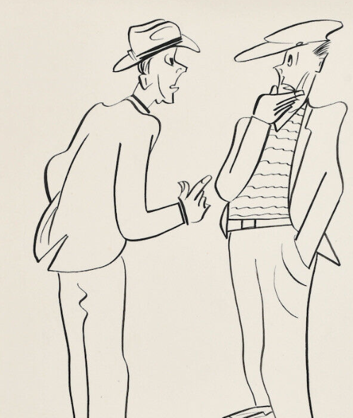 Zwei Herren, Max Bauer, Fliegenden Blätter, München