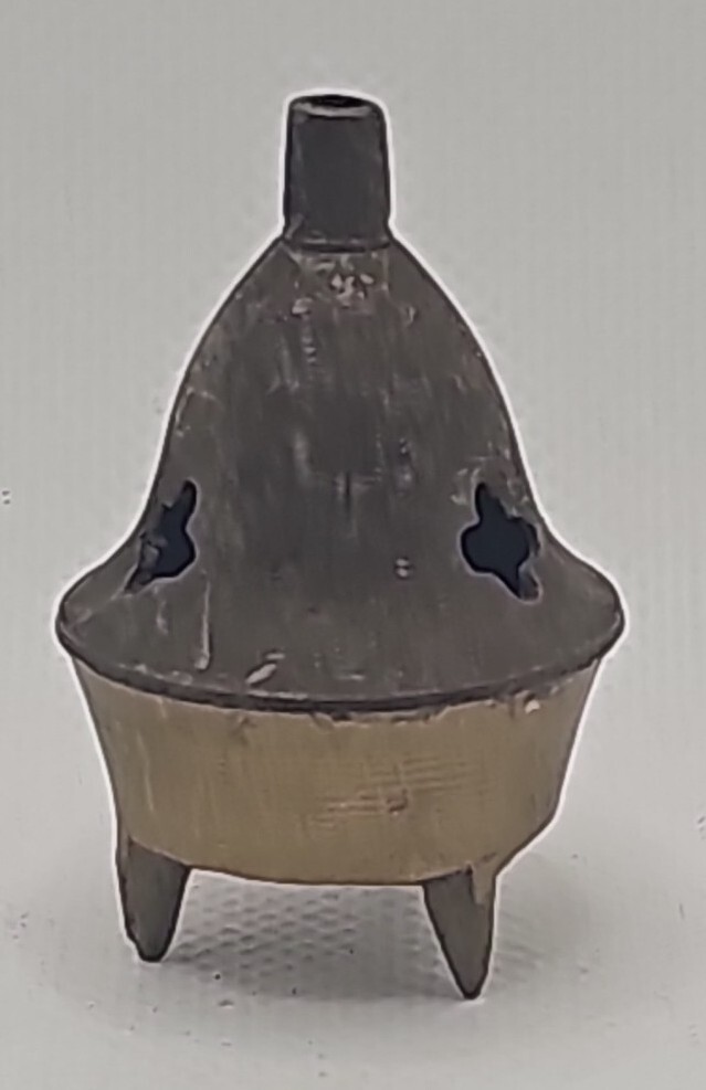 VTG mini Incense Burner solid brass hand carved India
