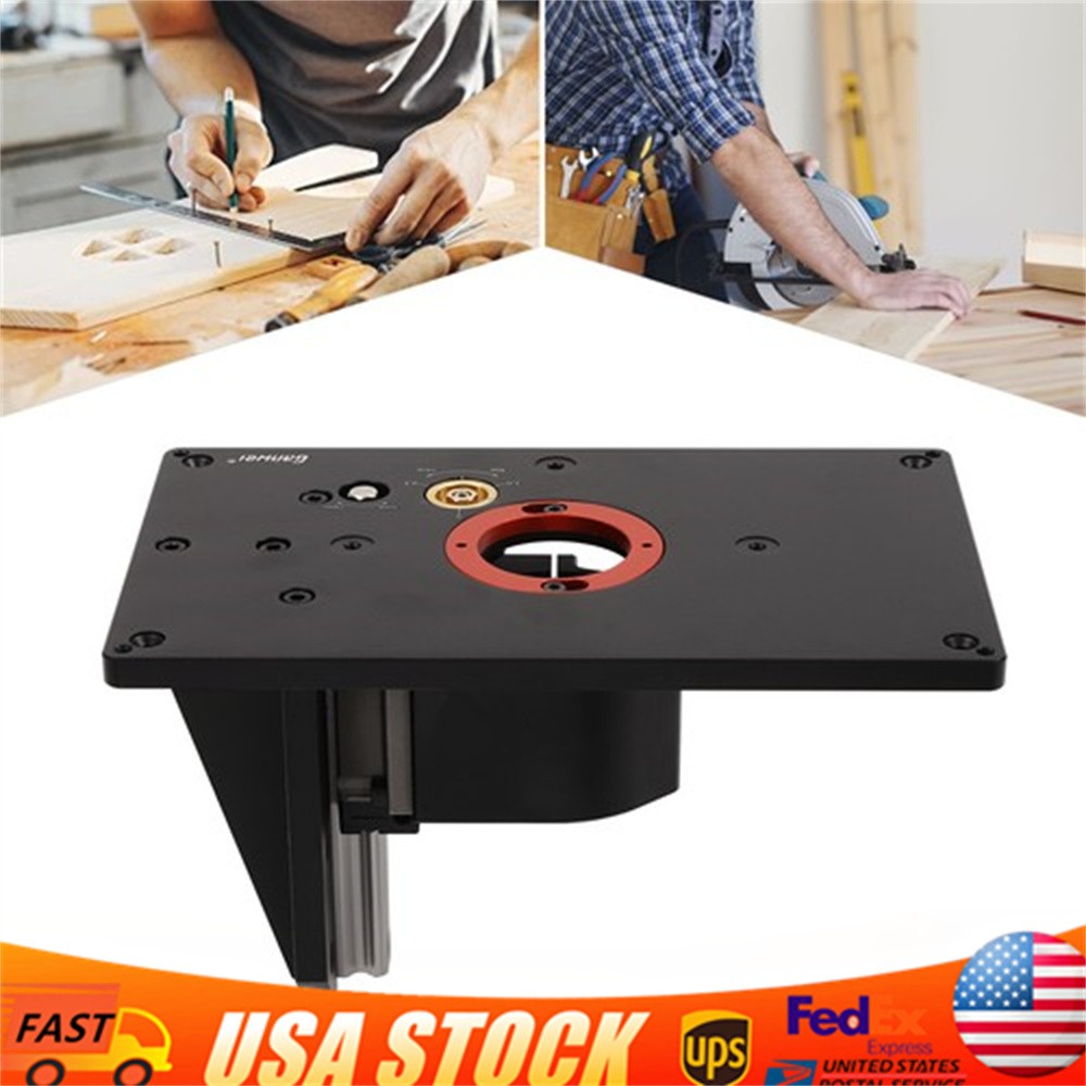 Router Lift System Kit For Trimmer Router Rectangle Table Lift Bench Base 0-57mm