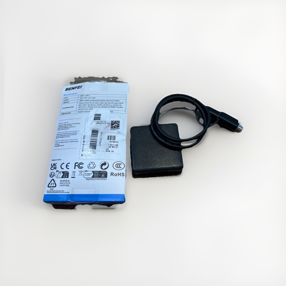 Memory Card Reader, BENFEI 4in1 USB 3.0 and USB-C to SD Micro SD MS CF Cards