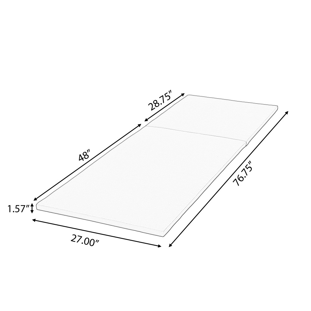 Outdoor Chaise Lounge w/ Adjustable Recliner & Water-Resistant Cushion for Patio