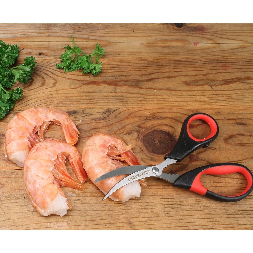 Stainless Steel Seafood Scissors for Kitchen Shellfish Poultry Shears Tool