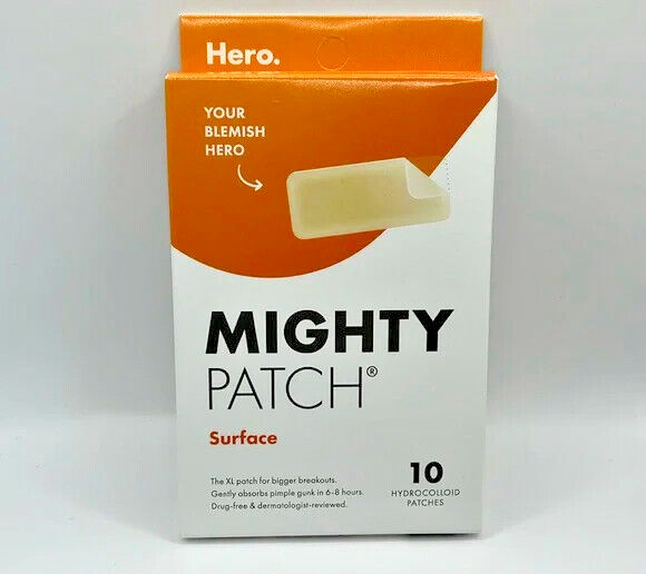 HERO COSMETICS Mighty Patch SURFACE Strips, 10 Strips ex 4/2027^