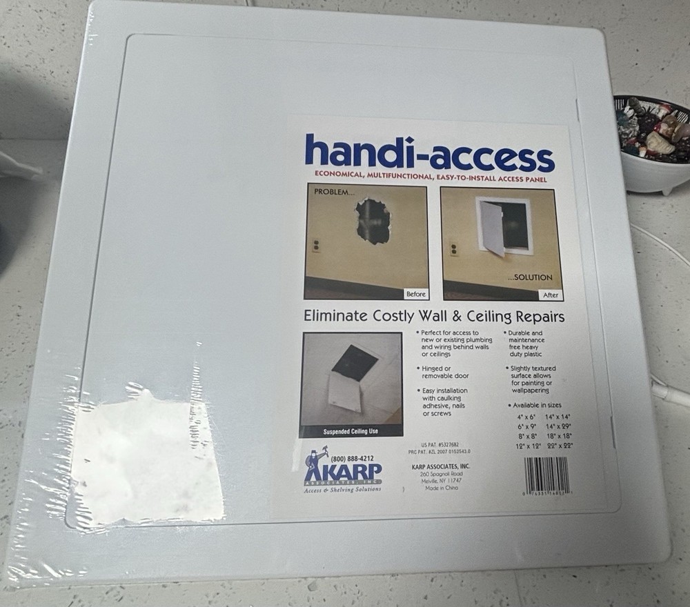Karp,plastic Handi-Access Door,14X14Inches Durable Utility  Access panel