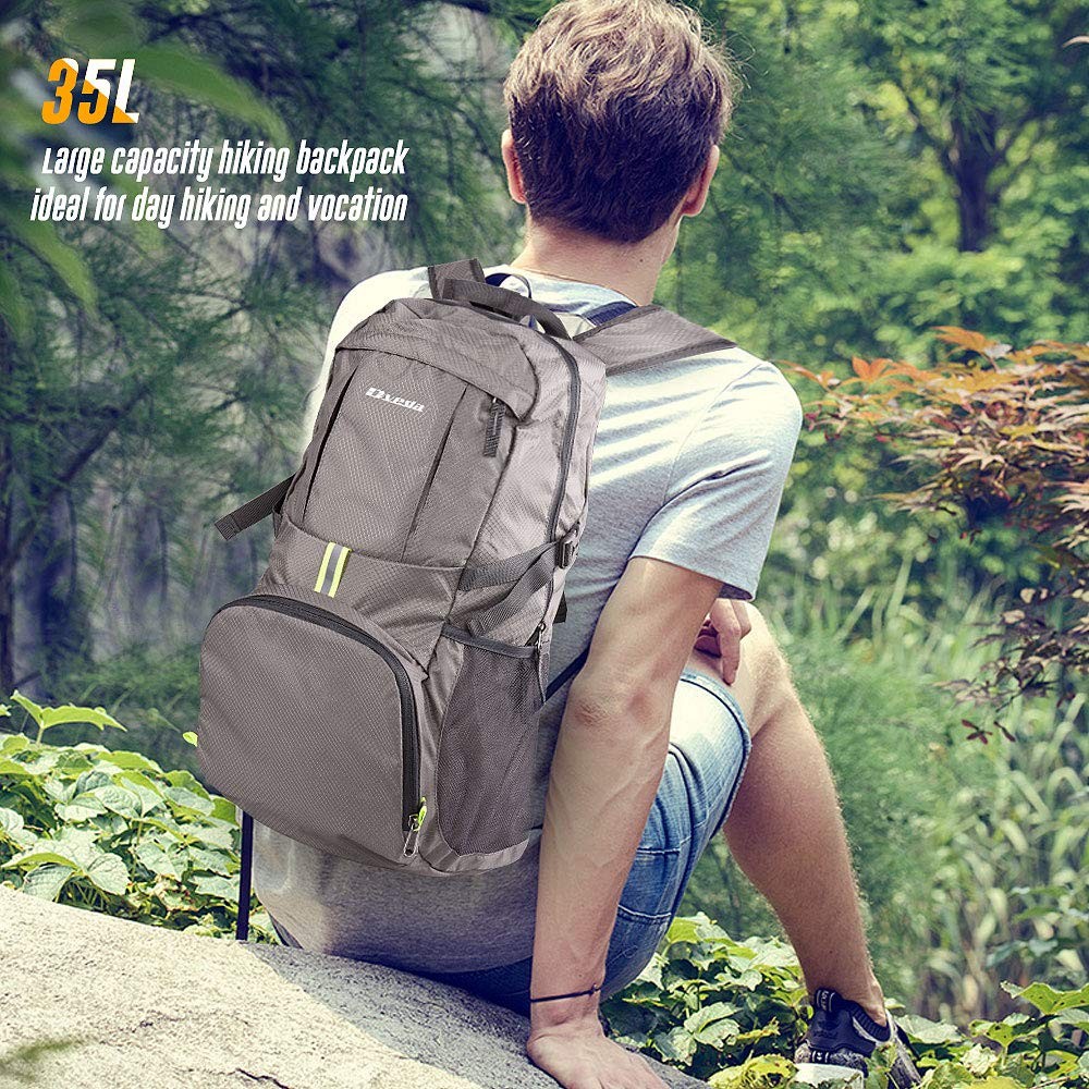 Lightweight Packable Backpack 35L Waterproof Durable Hiking Travel Daypack