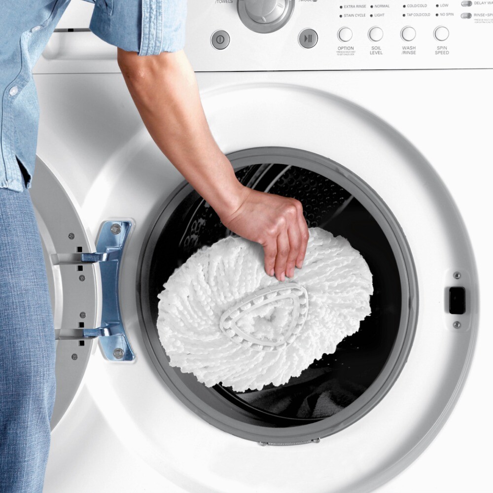 EasyWring Spin Mop Head Replacement, Machine Washable Microfiber Refill