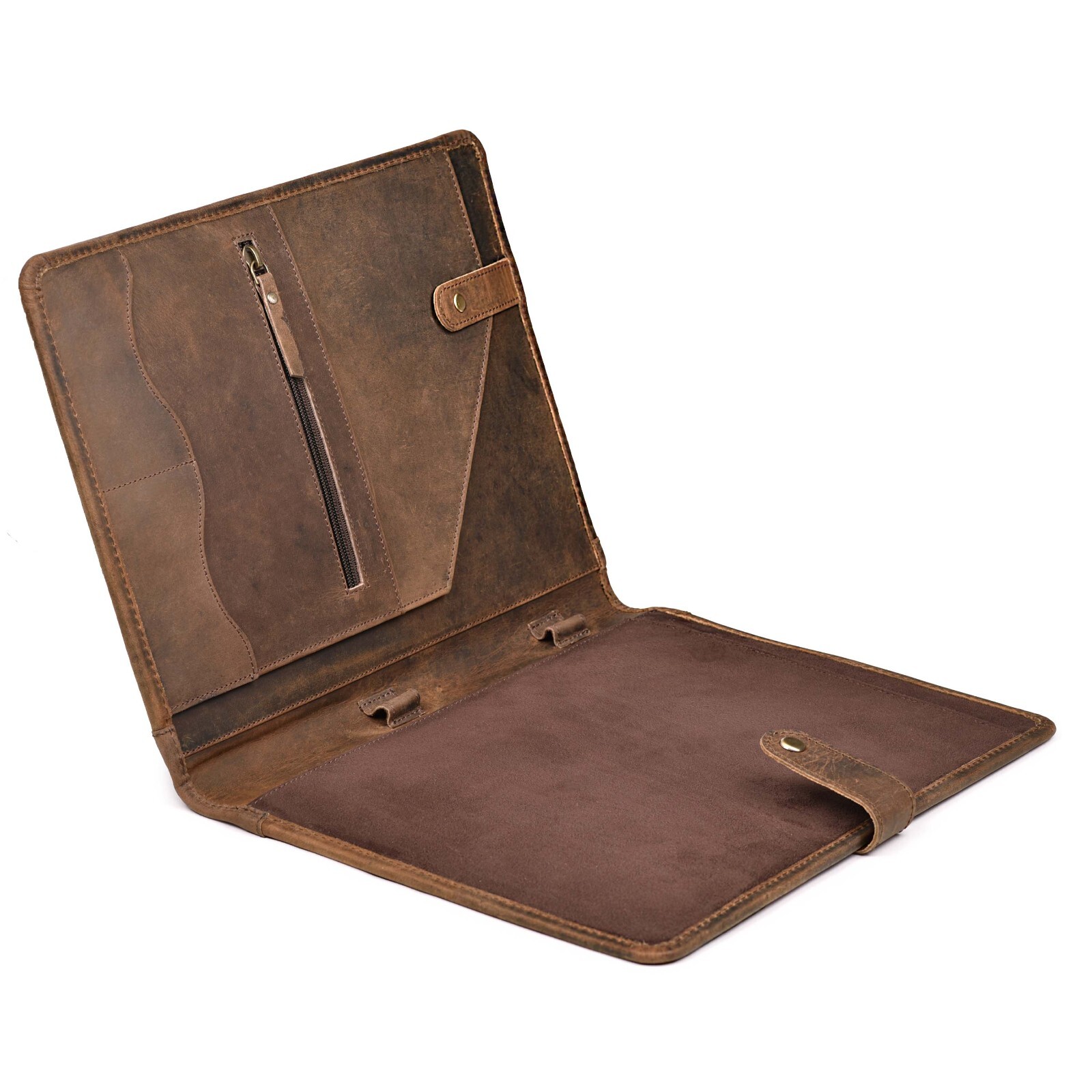 Leather Portfolio Organizer - Professional Business Padfolio for Men & Women