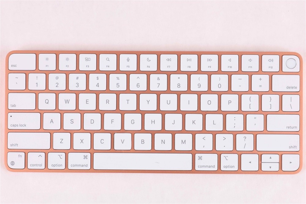Orange Apple Magic Keyboard W/Touch ID || Compact Layout No 10 Key ||