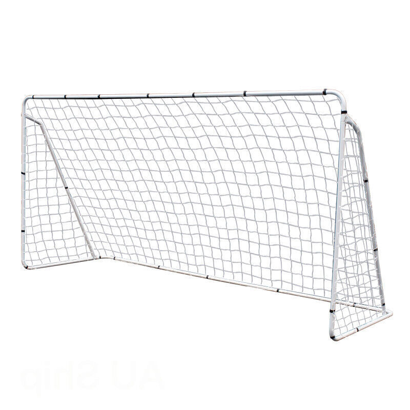 12 x 6' Soccer Goal Net Steel Frame Backyard Football Training Set Portable