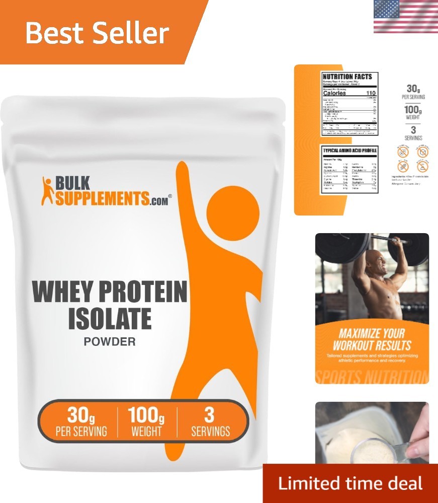 30g Unflavored Whey Protein Isolate Powder - Essential Nutrients for Recovery