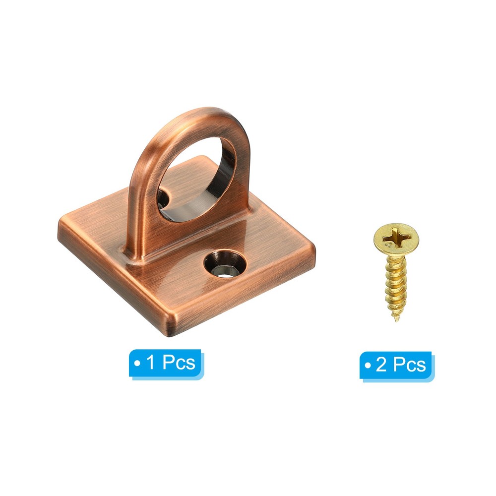 1PCS Copper Pad Eye Plate U Hooks Wall Mount