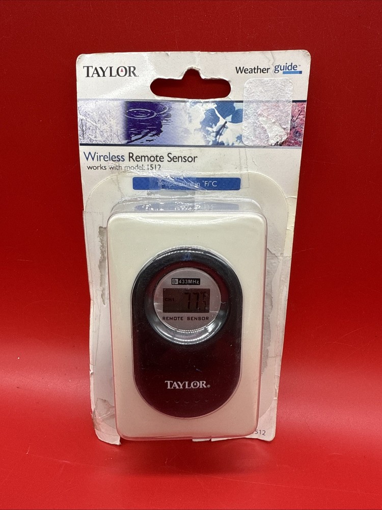 Taylor Weather Guide Wireless Remote Sensor Works W/ Model 1512 - Read