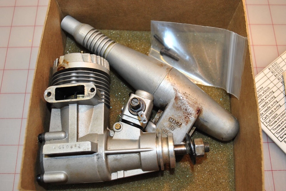 RJL K-61 engine with muffler and box,Nice!