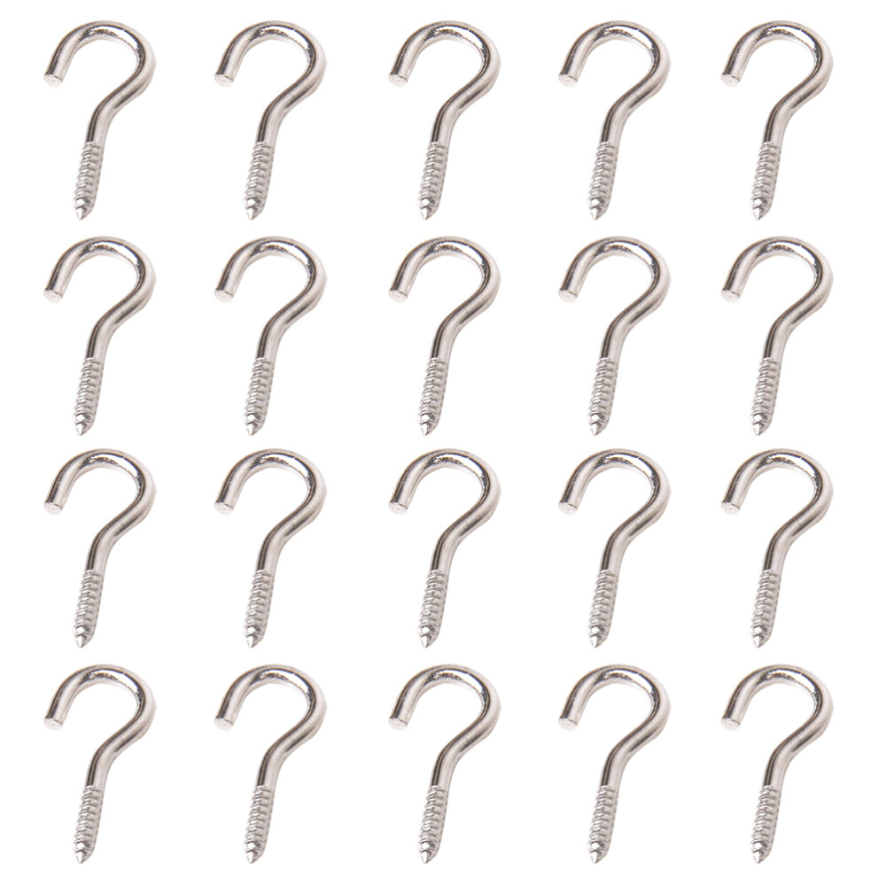 100pc Ceiling Hooks Heavy Duty Cup Hook Holder Screws Hook