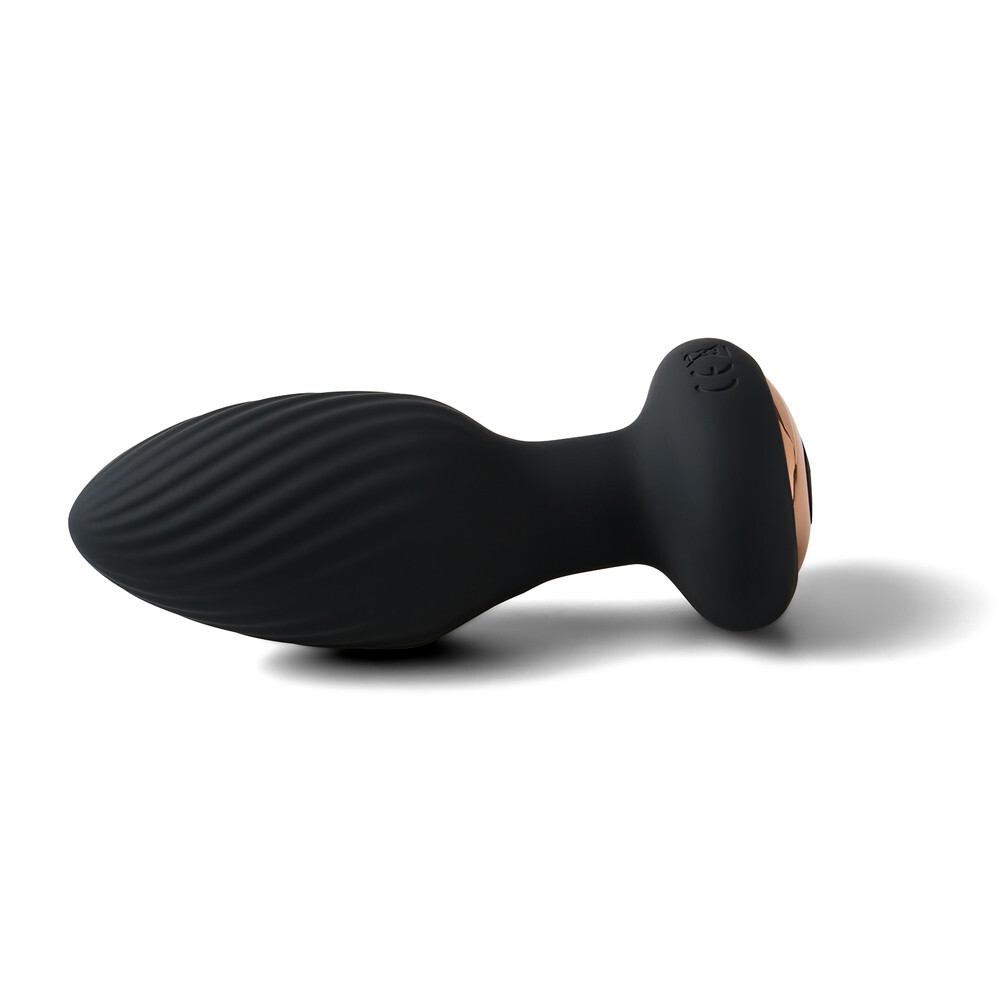 Remote Control Rechargeable Silicone Vibrating & Swinging Anal Butt Plug 7 Speed