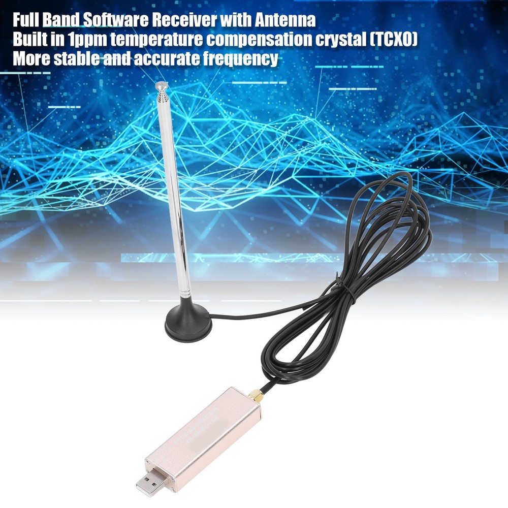 0.1MHz‑1.7GHz Software Receiver SDR Antenna Kit TCXO Temperature Compensation