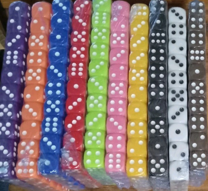 10 Dice Total,  New Open Box, Total Quanity 10, Read Description.