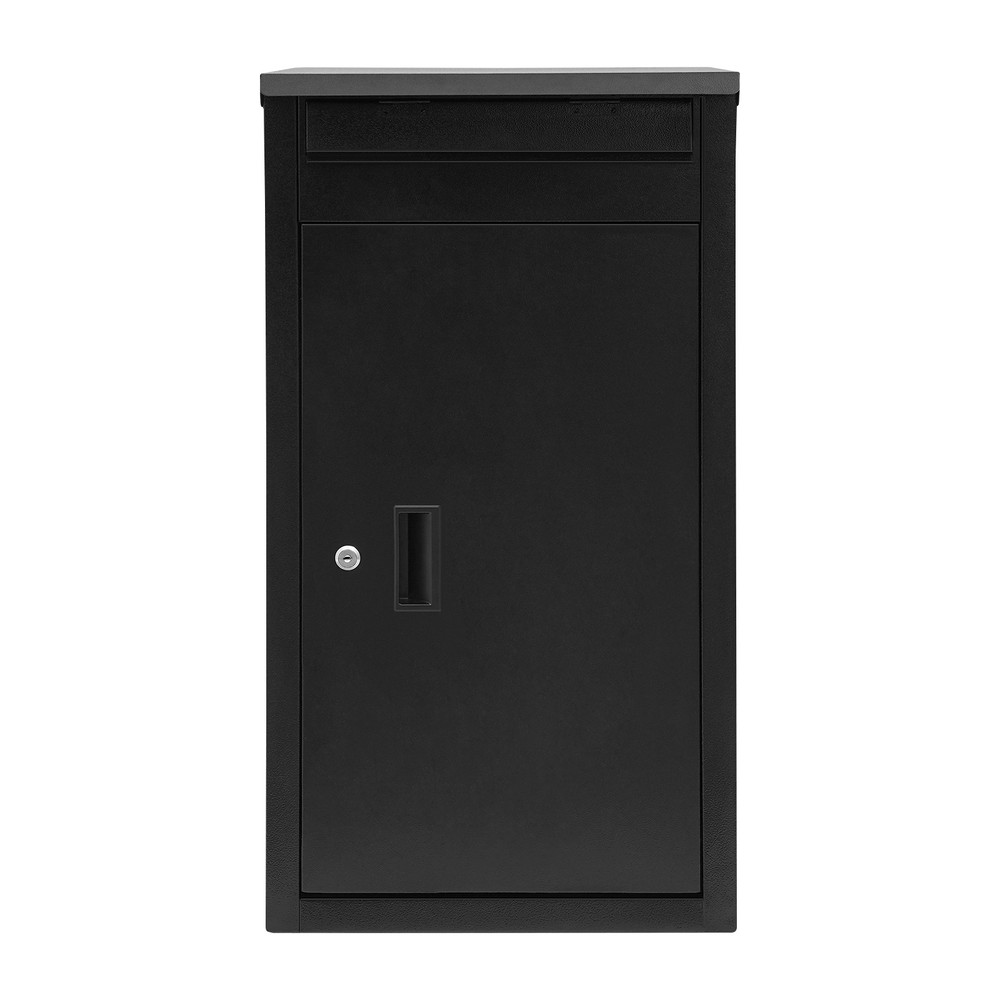 Wall-Mounted Parcel Drop Box, Package Delivery Box, Large Mail Box with Key Lock