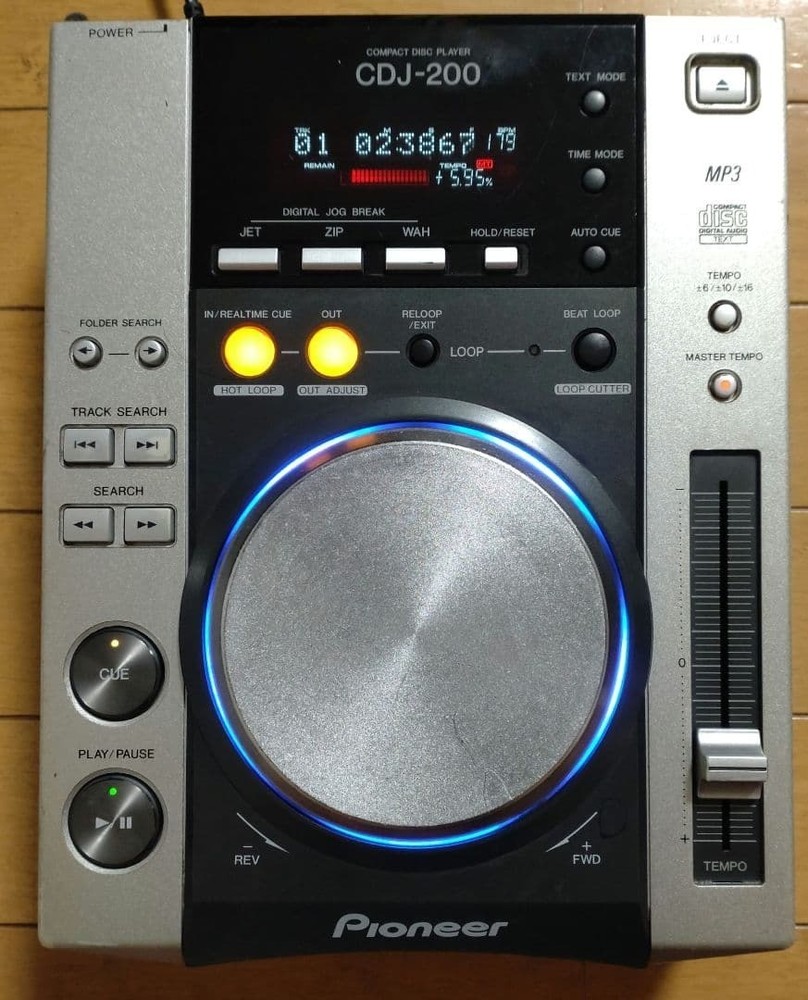 Pioneer CDJ-200 DJ Turntable Player Controller Mix Loop CD MP3 Good