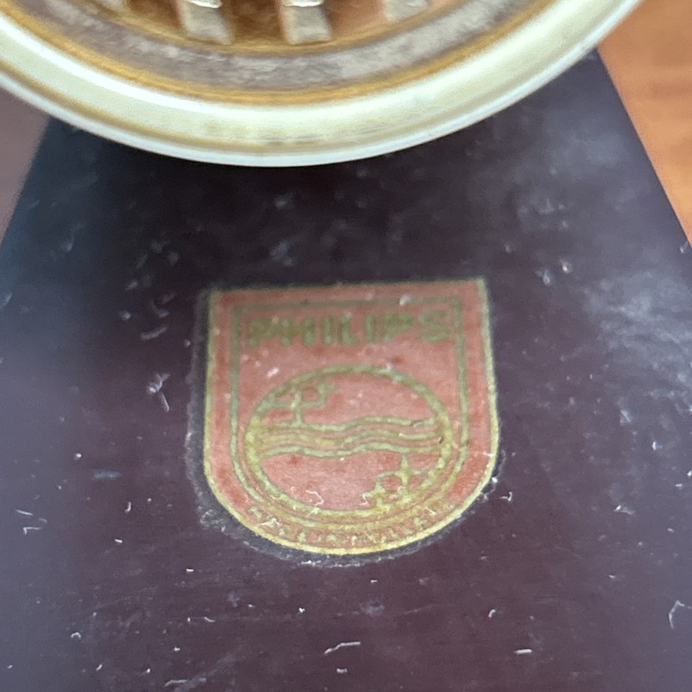 Philips EL6012 Vintage Elegant Compact Table Top Piezoelectric Microphone