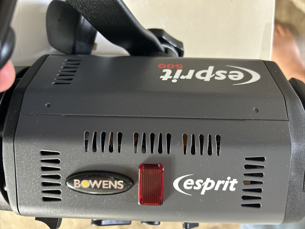 Pair Bowens Esprit 2 BW-2062 500 Studio Flash Head Grey + Carrying Case - SET