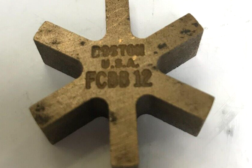 BOSTON GEAR COUPLING INSERT FCBB12 BRONZE