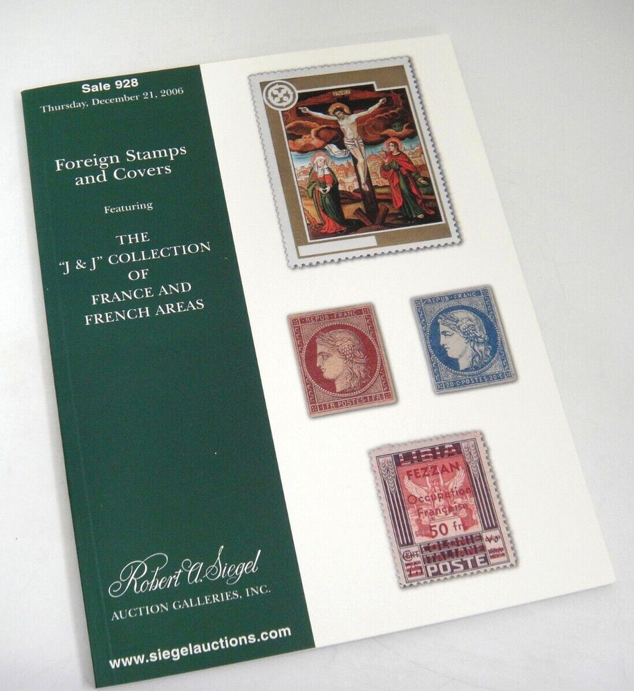 Siegel Auction Catalog Foreign Stamps Covers J&J Collection French Areas  2006