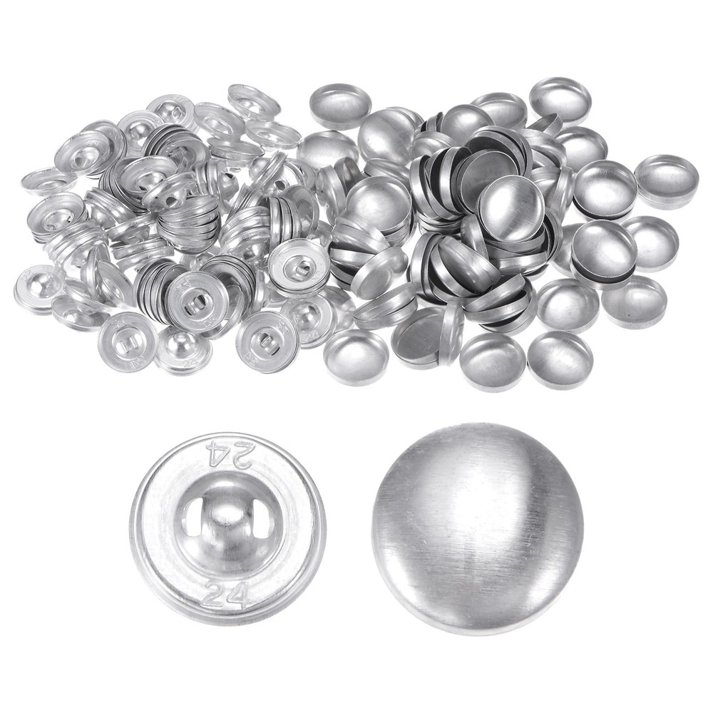 100 Pcs Button Supplies 24L(15mm/0.6") for Button Maker Machine