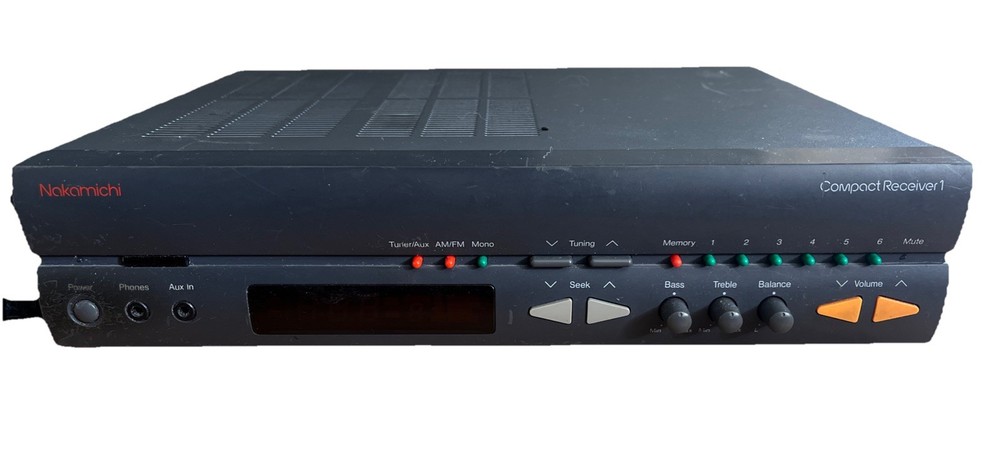 Nakamichi Compact Receiver 1 w/ Original Remote Control - Tested