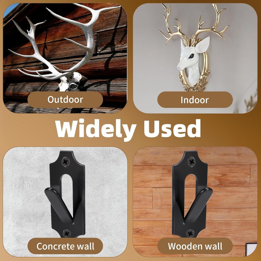 Deer Skull Mount Hanger Wall Mount Heavy Duty Hooks