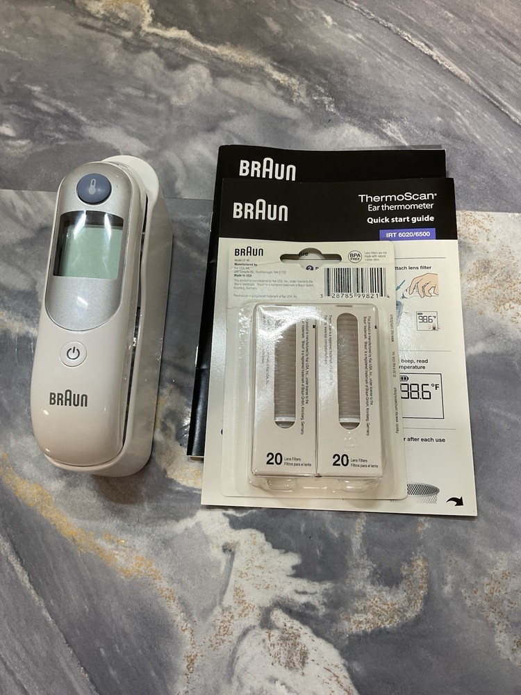 Braun Thermo Scan Digital Ear Thermometer. TESTED